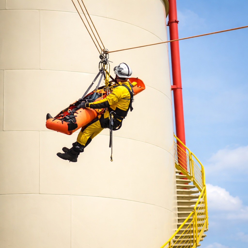 Operações de resgate em altura